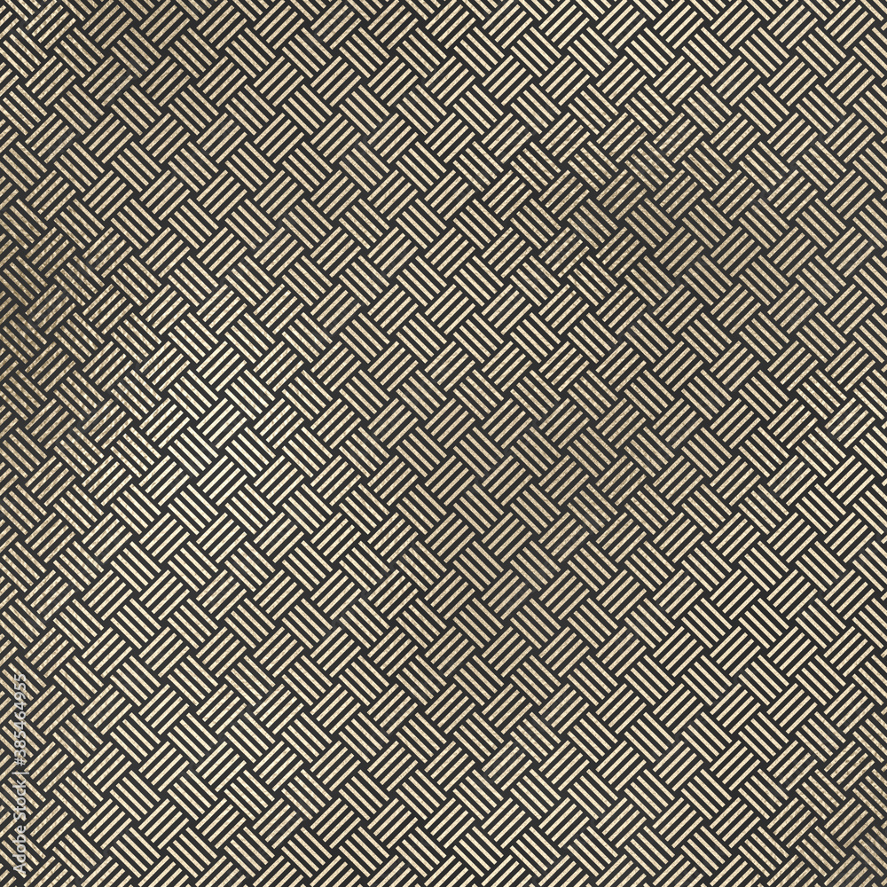 Fototapeta premium Champagne Gold Metallic Pattern on Dark Anthracite Background