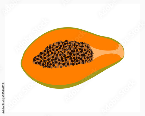 papaya illustration, healthy, vitamin, tropics, half of papaya, vitamins, dessert, vegan, nature, vegetarian, fruit illustration, papaya slice, fruits, summer, edible, vector, fresh, tasty, exotic, ri