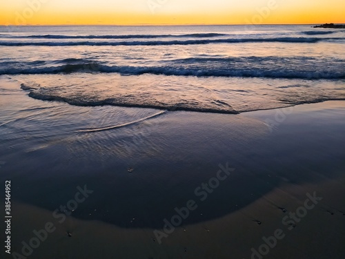 sunset on the beach