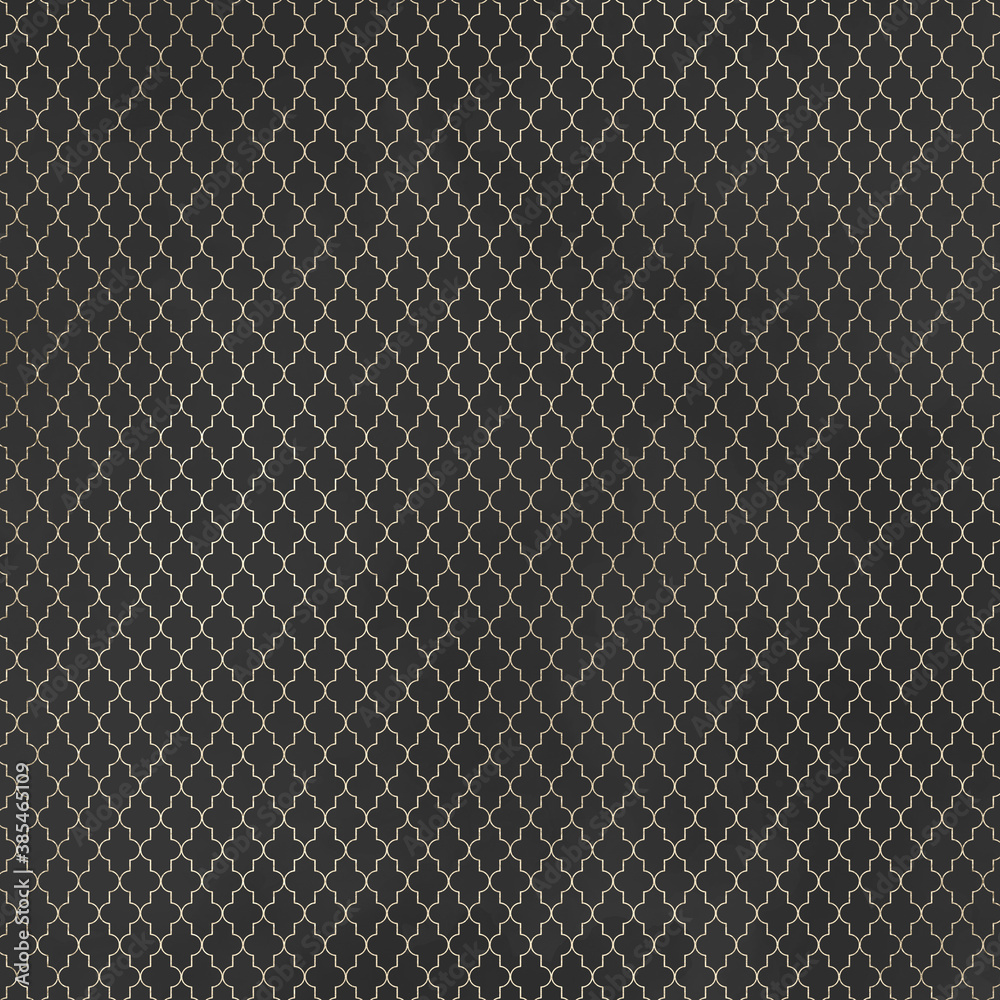 Champagne Gold Metallic Pattern on Dark Anthracite Background