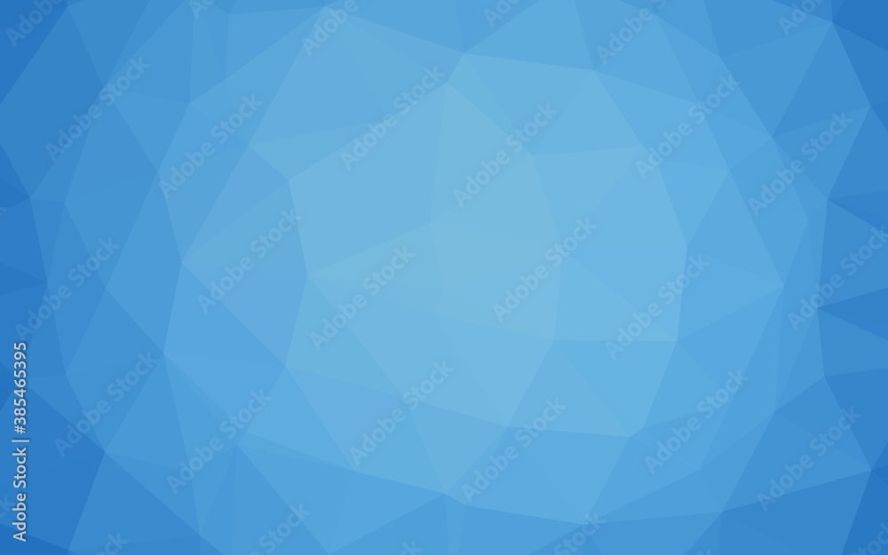 Light BLUE vector triangle mosaic template. Light BLUE vector triangle mosaic template.
