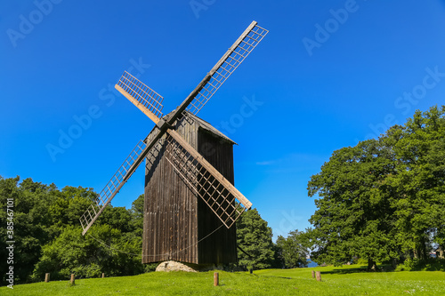 Traditional windmill in Estonia photo