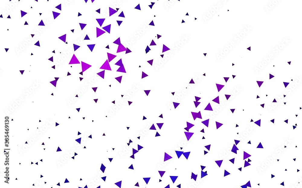 Light Pink, Blue vector backdrop with lines, triangles.