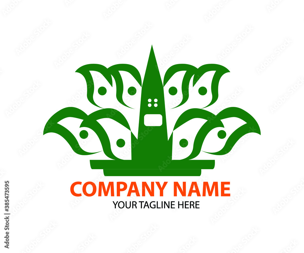 Fototapeta premium wings house logo,bird logo