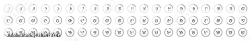 Timer, clock, stopwatch isolated set icons. Label cooking time. Vector illustration. EPS 10