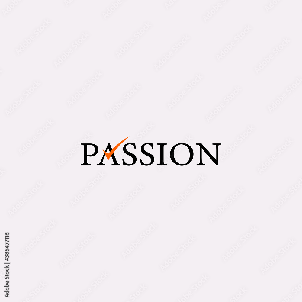 Passion word design. Passion logo design.  Passion vector design. passion monogram. unique logo. white background.