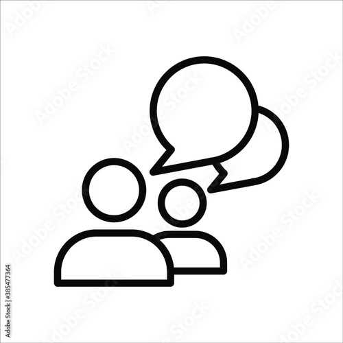 Chat, speak sign, talk icon Communication concept