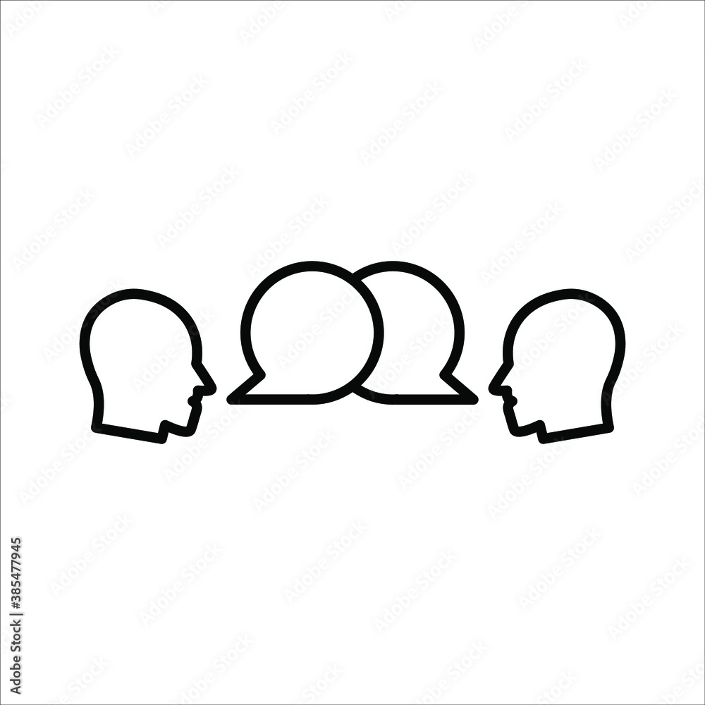 Chat, speak sign, talk icon Communication concept Chat, speak sign, talk icon Communication concept