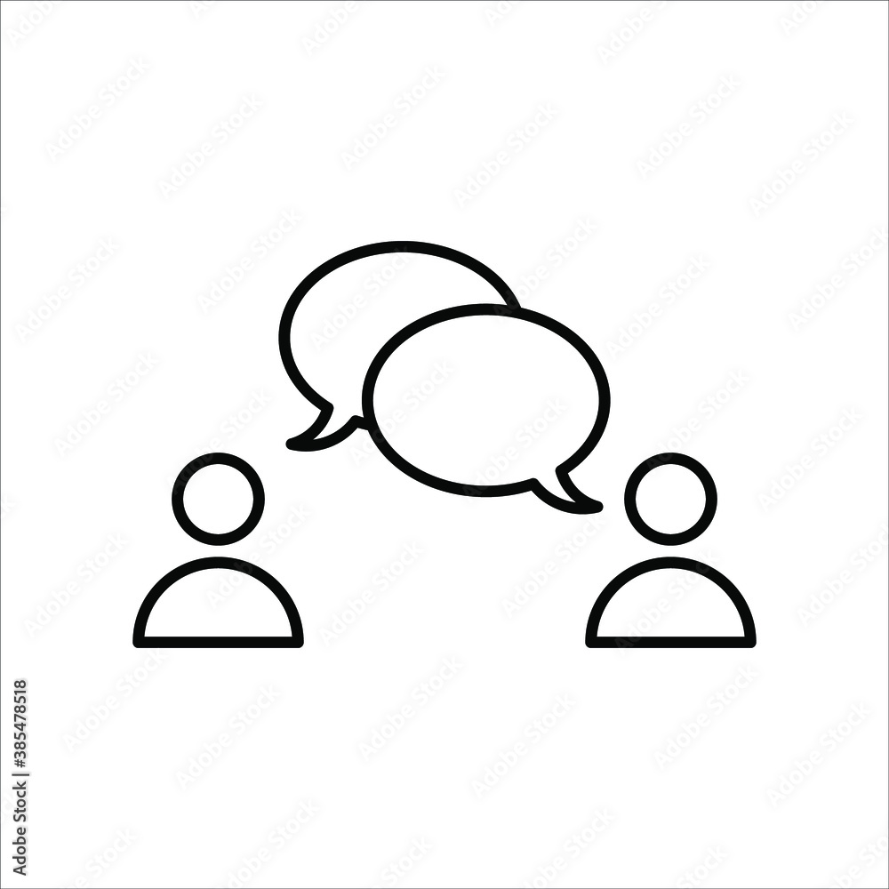 Chat, speak sign, talk icon Communication concept Chat, speak sign, talk icon Communication concept