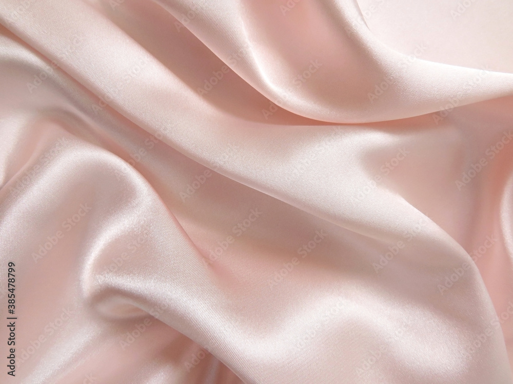 Fototapeta premium Texture satin. silk background. shiny wavy pattern canvas. color fabric, cloth