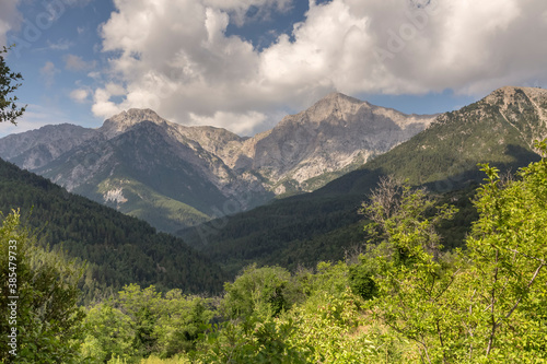 Mountains on a summer  sunny day