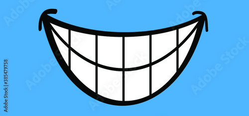 Blue monday with smile. Slogan hello or happy monday in January. Vector icon sign The most depressing day of the year The day commit suicide and depression motivation. Funny sadness cartoon smiling