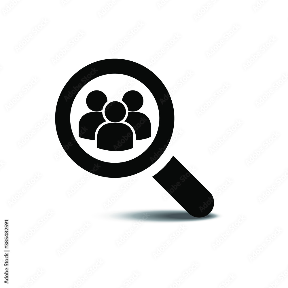 HUMAN SEARCH icon vector. Eps10 vector illustration. HUMAN SEARCH icon vector. Eps10 vector illustration.