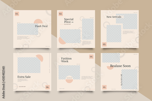 Minimal layout social media post template. Editable for banners, Promotion bloggers, designers, shop owners,  and businesses. Social media template