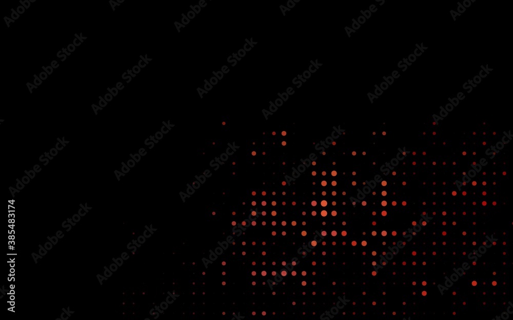 Dark Red vector background with bubbles. Dark Red vector background with bubbles.