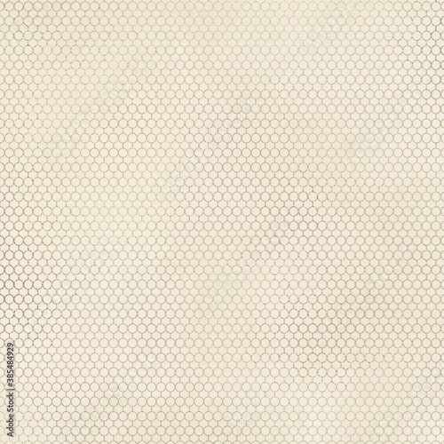 Champagne Gold Metallic Pattern on Vintage Ivory Background