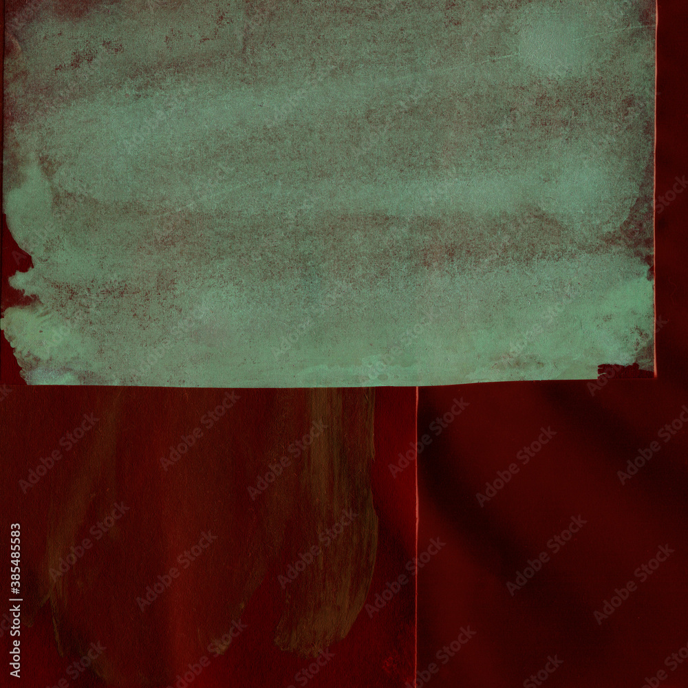 Naklejka premium Red vintage and old looking crumpled paper background. Retro cardboard texture. Grunge paper for drawing. Ancient book page. Present wrapping.