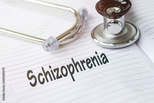 Cuadro en lienzo SCHIZOPHRENIA and psychotic concept schizophrenia