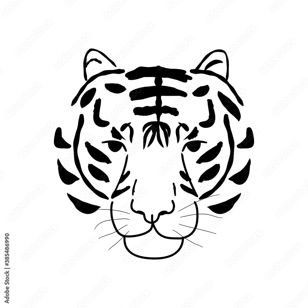 Abstract jungle animal cheetah head Abstract jungle animal cheetah head