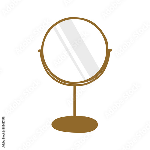 magnifying makeup mirror Vector illustration