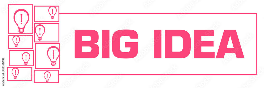 Big Idea Pink White Bulbs Grid Left Box Horizontal Big Idea Pink White Bulbs Grid Left Box Horizontal