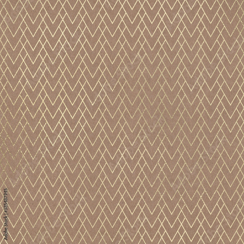 Champagne Gold Metallic Pattern on Kraft Paper Texture Background