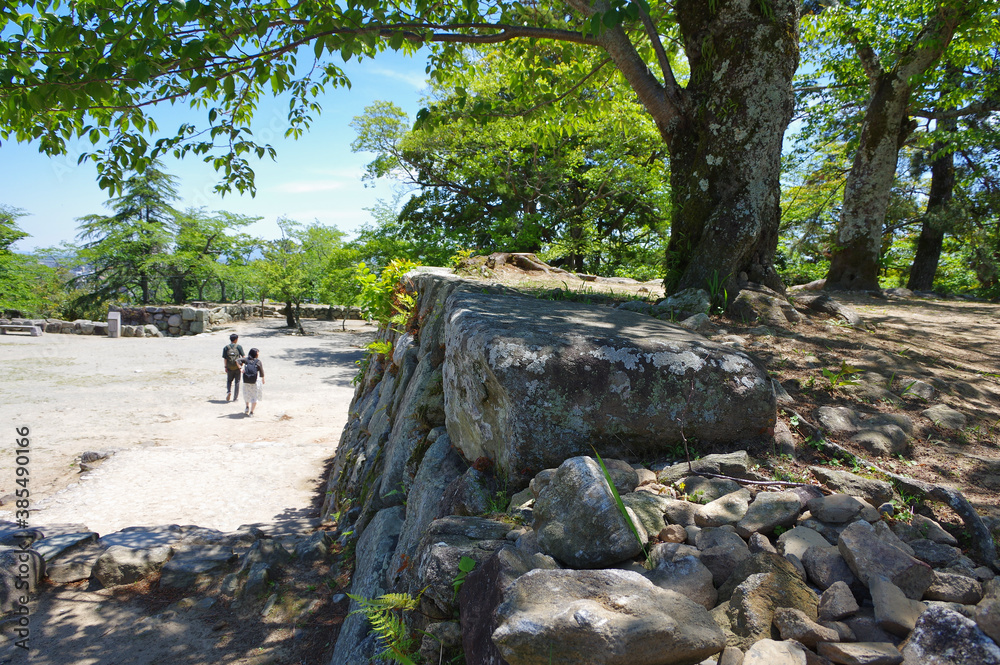 松阪城址の天守台 松阪城址の天守台
