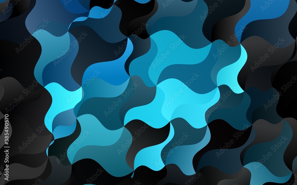 Light BLUE vector template with bubble shapes. Light BLUE vector template with bubble shapes.
