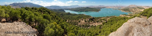 View of the Guadalteba reservoir, Málaga, Spain.