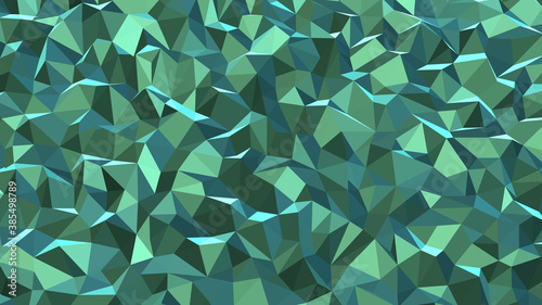Medium aquamarine abstract background. Geometric vector illustration. Colorful 3D wallpaper.