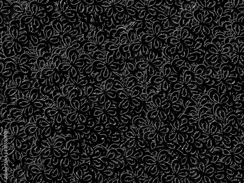 Black metallic shapes beautiful texture