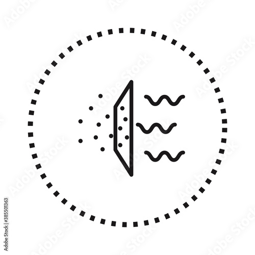 Air filter icon.