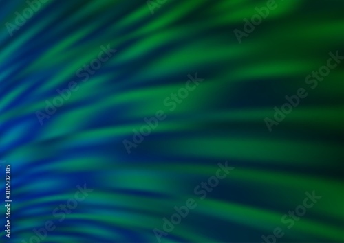 Dark Blue, Green vector modern bokeh pattern.