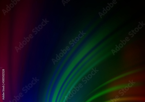 Dark Multicolor, Rainbow vector abstract blurred background.