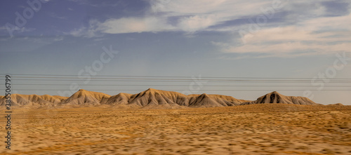 desert mesa views from the train 