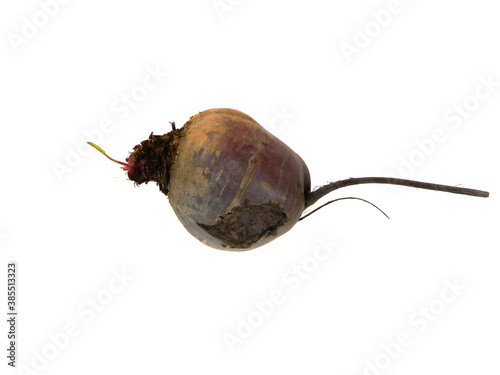 red beet isolated on white background