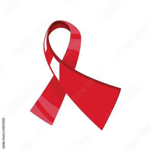 ribbon awareness medical isolated detailed icon