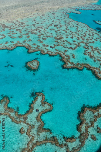 Flug über das Great Barrier Reef in Australien