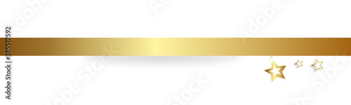 Gold Band Banner Welle Stern Sterne Geschenk Schleife
