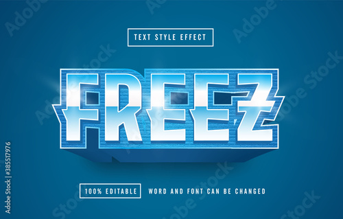 Freez Text effect editable premium free downloa photo