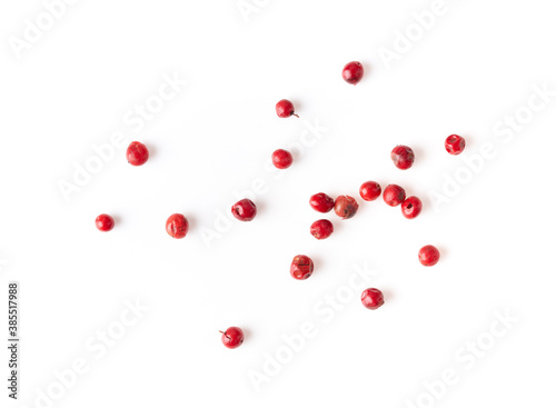 Spice of red pepper isolated on white background
