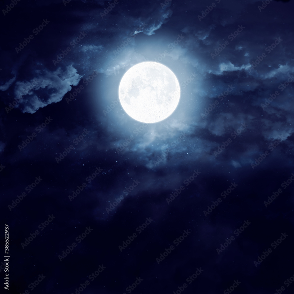moon on a dark sky