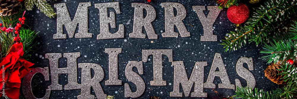 Xmas background with lettering Merry Christmas Xmas background with lettering Merry Christmas