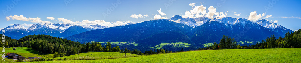 mountains at the Inntal valley in Austria