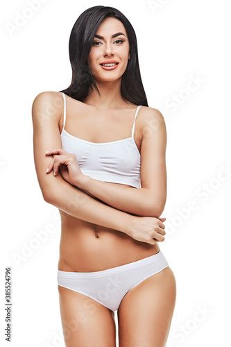 Fitness young woman with a beautiful body