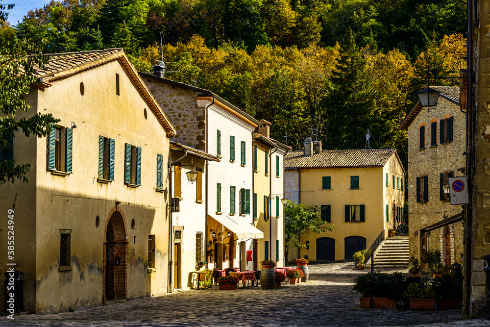 Fototapeta premium old town of San Leo in Italy