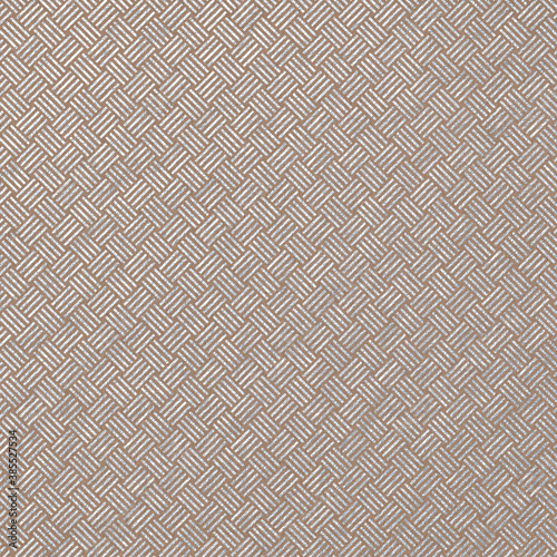 Silver Metallic Pattern on Kraft Paper Texture Background