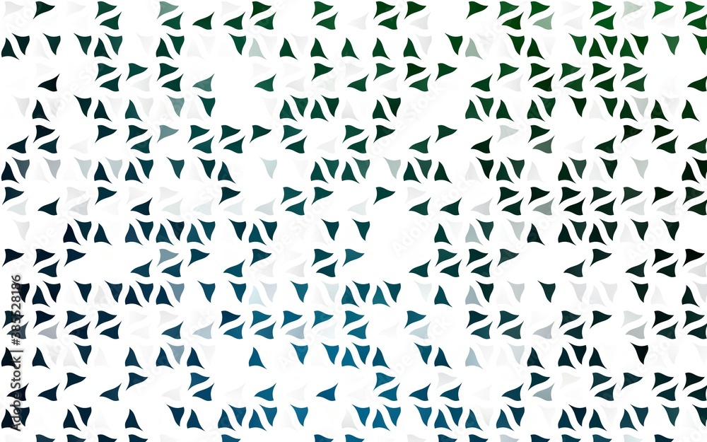 Light Blue, Green vector template with crystals, triangles.