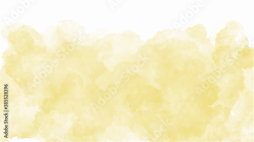 Yellow watercolor background for textures backgrounds and web banners design © BoszyArtis
