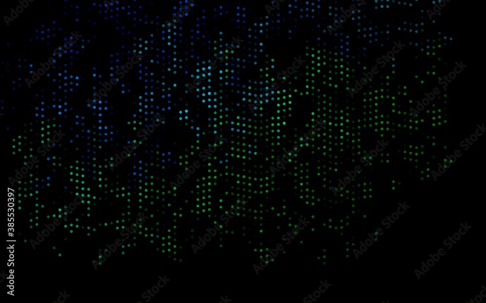 Dark Blue, Green vector background with bubbles. Dark Blue, Green vector background with bubbles.
